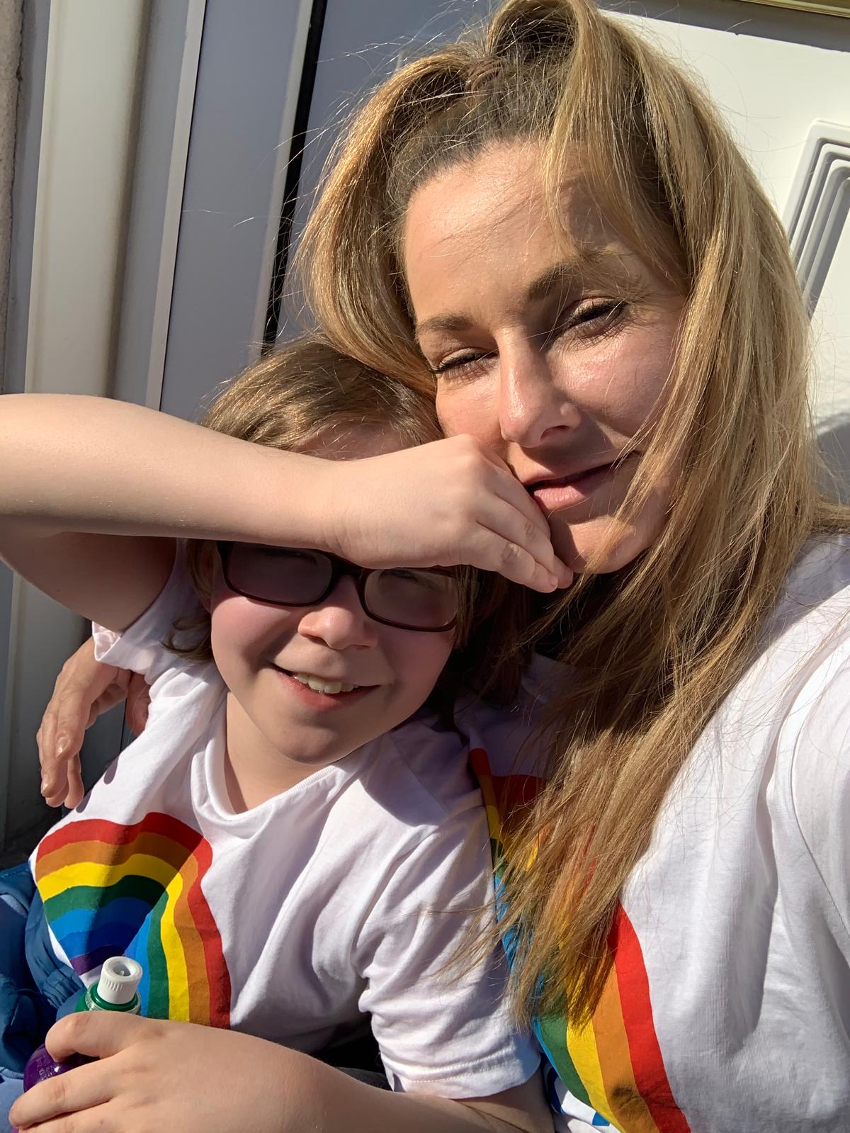 Cool Cuddle founder with her son - the inspiration behind Cool Cuddle